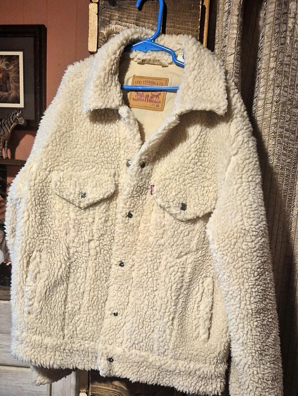 Levi's All Over Sherpa Jacket Cream XS